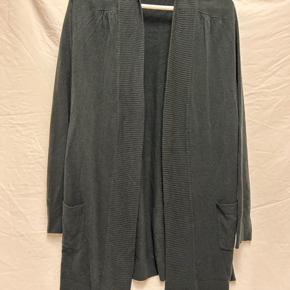 Black Wrap Sweater - Picture 1 of 6